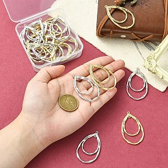 20 шт. 2-цветные подвески из сплава без содержания кадмия&nbsp;ENAM-YW0006-45