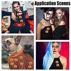 20 шт. нашивки из полиэстера с компьютерной вышивкой в виде тыквы&nbsp;PATC-HY0001-96