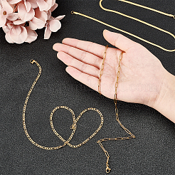 3 шт. 3 стиля цепочек из нержавеющей стали 304&nbsp;STAS-SC0002-76G