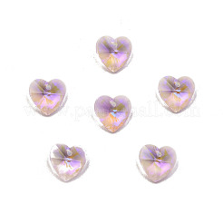 Остроконечные гальванические подвески из граненого стекла&nbsp;EGLA-N006-046