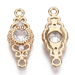 Соединители из латуни с микрочастицами и кубическим цирконием&nbsp;KK-R111-001-B01