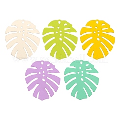 20шт 5 цвета окрашенные распылением железные подвески&nbsp;IFIN-LS0001-01