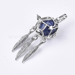 Подвески из сплава с клеткой&nbsp;G-S246-17