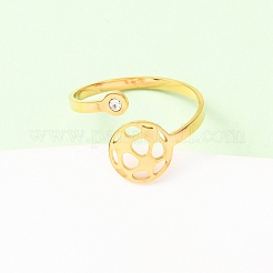 Открытые кольца манжеты из нержавеющей стали 304 RJEW-D337-01C-G