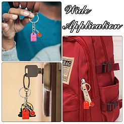 Наборы для изготовления брелока-подвески из сплава и эмали в виде плоского круга с буквой a~z&nbsp;DIY-CJ0002-77