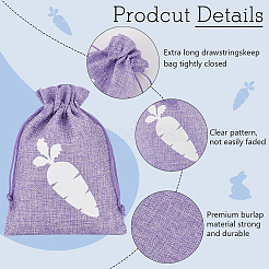 24 шт. 12 стиля пасхальных тканевых мешочков для хранения&nbsp;ABAG-BC0001-62