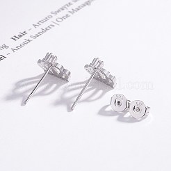 Латунь серьги&nbsp;EJEW-BB61232-A