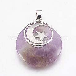 Природные и синтетические Gemstone подвески&nbsp;KK-F751-F