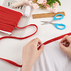 Кружевные ленты из полиэстера с многоножкой&nbsp;SRIB-WH0011-066A