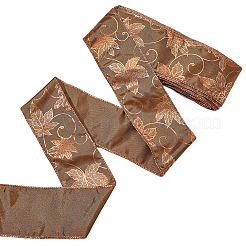 Полиэстеровая лента с узором в виде кленового листа&nbsp;OCOR-GF0005-35