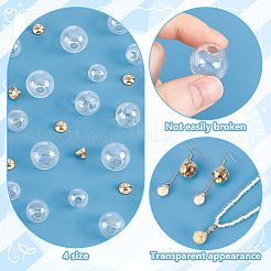Набор для самостоятельного изготовления подвески в виде прозрачного круглого стеклянного шара&nbsp;DIY-PH0022-87G