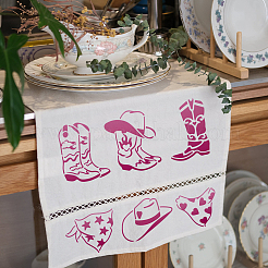 1 набор трафаретов для рисования животных в ковбойском стиле&nbsp;DIY-MA0003-93B