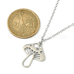 Не тускнеющие подвески-грибы из нержавеющей стали 201&nbsp;NJEW-JN04562-02