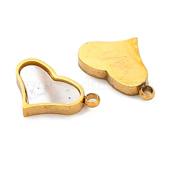 Ионное покрытие (ip) 304 нержавеющая сталь паве натуральные шармы-ракушки&nbsp;STAS-Z100-01G-03