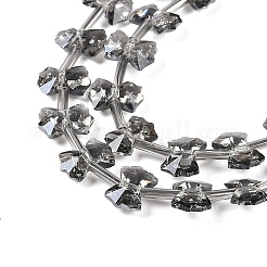 Стеклянные бусины с гальваническим покрытием &nbsp;EGLA-B007-03A-HP02