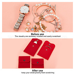 12 шт. 4-х стилистический портативный чехол для карт из фетра&nbsp;ABAG-GA0001-21A