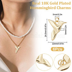 Латунные подвески&nbsp;KK-BBC0003-22