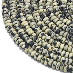 Природные яшмы далматин бисер нитей&nbsp;G-P575-A01-4x2mm