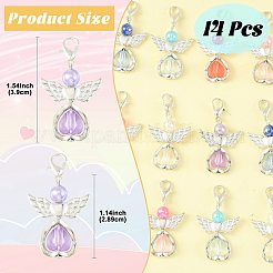 14 шт. 7 стильных подвесных украшений из акрила и сплава&nbsp;HJEW-FS00075