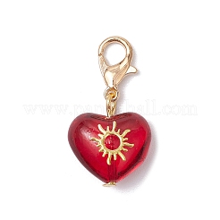 3шт сердце со звездой&nbsp;HJEW-JM03166-02