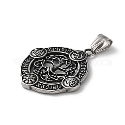 Руны викингов подвески из нержавеющей стали 304&nbsp;STAS-D014-17AS