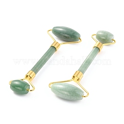 Натуральный зеленый авантюрин латунный массажер для лица&nbsp;MRMJ-G009-38G