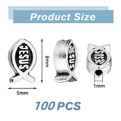 100 шт. бусины из сплава в тибетском стиле&nbsp;FIND-FH0008-72