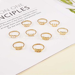 Ожерелье с подвеской в виде цифры и открытое кольцо-манжета&nbsp;JX197A