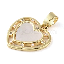 Латунные микропаве прозрачные подвески с фианитом&nbsp;KK-Q813-14G