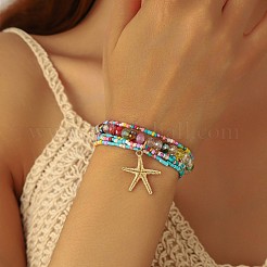 3шт. браслеты с подвесками из сплава&nbsp;FS-WGD51AD-02