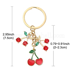 Брелок из сплава смолы и страз&nbsp;KEYC-YW00141-01