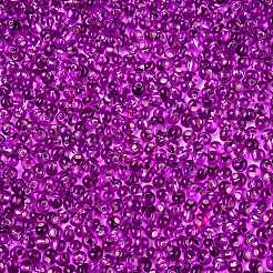 6/0 прозрачная стеклянная бахрома с краской для выпечки&nbsp;X1-SEED-N006-06H