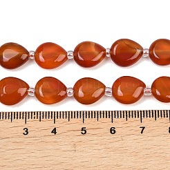 Природного сердолика нитей бисера&nbsp;G-K393-E02-10x12