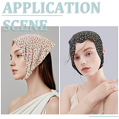 2 шт. 2-х цветные эластичные повязки на голову с цветочным принтом для девочек&nbsp;OHAR-CY0001-16