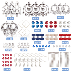 Набор для самостоятельного изготовления сережек на тему Дня независимости&nbsp;DIY-SC0018-29