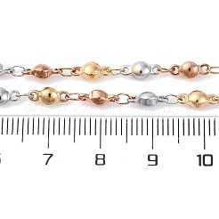 Одноцветные ожерелья из шариковых звеньев из нержавеющей стали 304&nbsp;NJEW-Q013-06