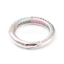 Регулируемые латунные микропрофилированные кубические кольца из циркония&nbsp;LS-RJEW-L098-007F-P