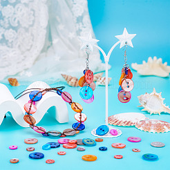 70 шт. 14 стиля пуговиц из пресноводной ракушки&nbsp;SHEL-TA0001-13