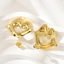 Серьги-гвоздики из нержавеющей стали 304&nbsp;LS-EJEW-A125-57G