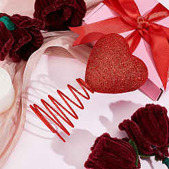 Рождественское украшение из ПВХ в виде сердца на верхушке дерева с пружиной&nbsp;AJEW-WH0070-63