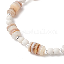 2шт. эластичные браслеты из синтетических бирюзовых бусин&nbsp;BJEW-JB11911