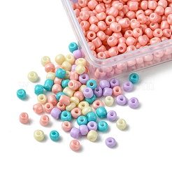 800 шт. 4 разных стиля 8/0 стеклянных круглых бусины&nbsp;SEED-FS0001-18C