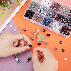 300 шт. 15 вида прозрачных стеклянных бусин&nbsp;DIY-HY0001-33