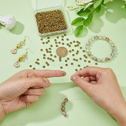 600 шт. бусины-разделители в виде цветка из сплава в тибетском стиле&nbsp;FIND-DC0005-32