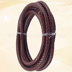 Плетеный кожаный шнур с сердечником&nbsp;WL-CL0001-01C