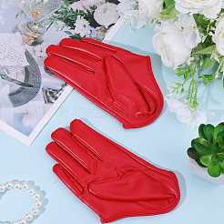 1 пара полупальцевых перчаток из искусственной кожи&nbsp;AJEW-CL0001-40B