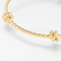 Латунный скрученный браслет из манжеты&nbsp;X-BJEW-P168-F06