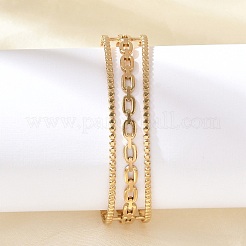 Полые браслеты-манжеты из нержавеющей стали 304 для женщин&nbsp;BJEW-B120-06G-02