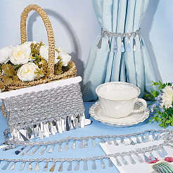 Лента из полиэстера длиной 10 м с каплевидной кисточкой.&nbsp;OCOR-WH0085-67A