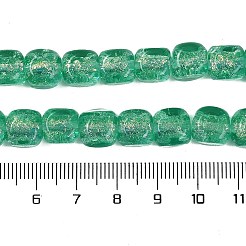 Нити из фольгированных бусин лэмпворк ручной работы&nbsp;FOIL-K003-05H